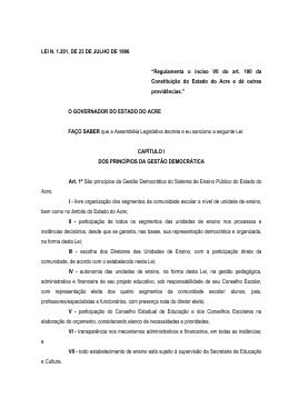 Lei 1201 - Assembl&eacute;ia Legislativa do Estado do Acre