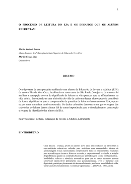 1 O PROCESSO DE LEITURA DO EJA E OS
