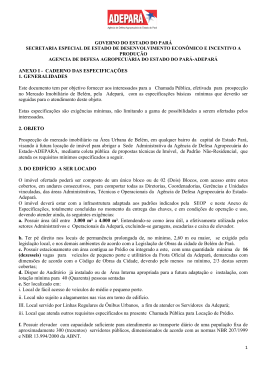 ANEXO I - CADERNO DAS ESPECIFICA&Ccedil;&Otilde;ES 1