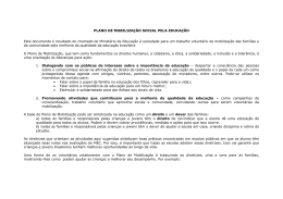 PLANO DE MOBILIZA&Ccedil;&Atilde;O SOCIAL PELA EDUCA&Ccedil;&Atilde;O Este