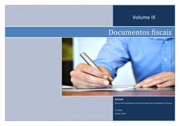 Volume III &ndash; Documentos Fiscais
