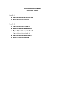 Recuperação 4º bimestre Sombra 3º ano