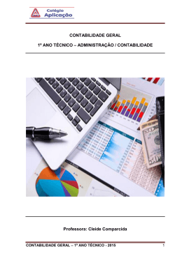 CONTABILIDADE GERAL 1&ordm; ANO T&Eacute;CNICO &ndash; ADMINISTRA&Ccedil;&Atilde;O