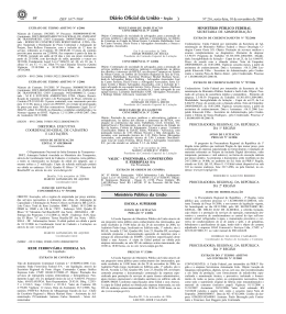 DOU - Aviso de Licita&ccedil;&atilde;o