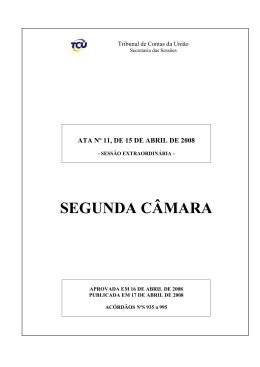 11 - Tribunal de Contas da Uni&atilde;o