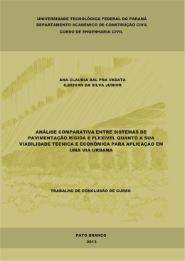 análise comparativa entre sistemas de pavimentação