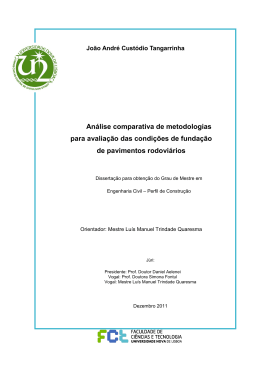 An&aacute;lise comparativa de metodologias para avalia&ccedil;&atilde;o das