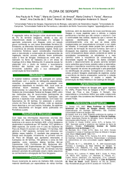 Resumo - Sociedade Botânica do Brasil