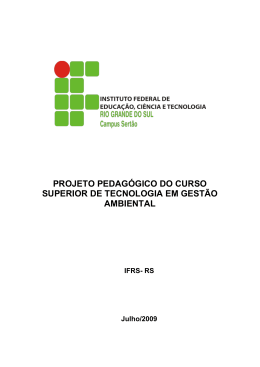 LICENCIATURA EM CI&Ecirc;NCIAS AGR&Iacute;COLAS