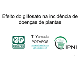 Efeito do glifosato na incidência de doenças de plantas - IPNI