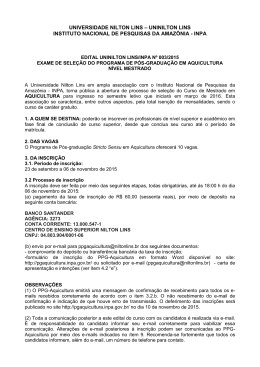 EDITAL INPA/CCPG N&ordm; 00/2008 - p&oacute;s