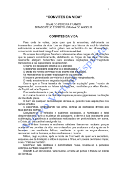 &ldquo;CONVITES DA VIDA&rdquo;