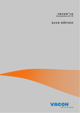 vacon&reg;10 guia r&aacute;pido