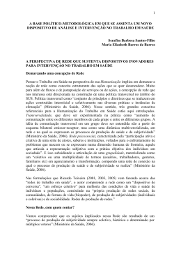 Este projeto tem como origem a pesquisa Trabalho Docente e