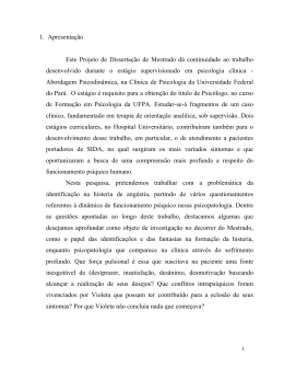 1. Apresenta&ccedil;&atilde;o Este Projeto de Disserta&ccedil;&atilde;o de Mestrado d&aacute;