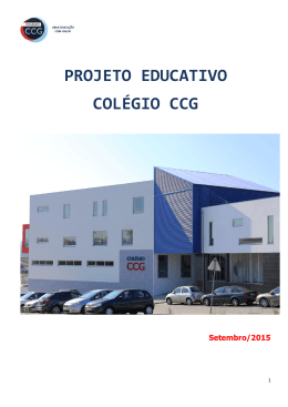 PROJETO EDUCATIVO COL&Eacute;GIO CCG
