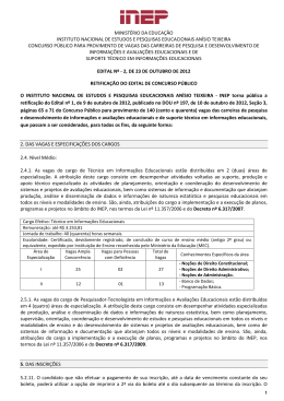 retifica&ccedil;&atilde;o do Edital