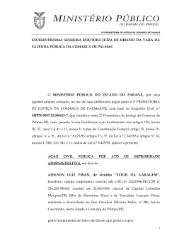 excelent&iacute;ssima senhora doutora ju&iacute;za de direito da vara da fazenda
