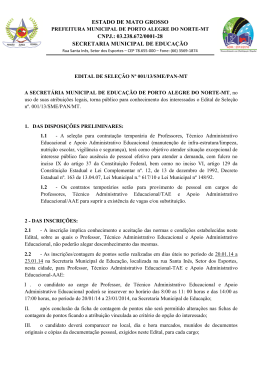 ESTADO DE MATO GROSSO CNPJ.: 03.238.672/0001