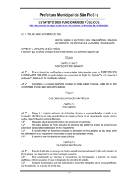 Prefeitura Municipal de S&atilde;o Fid&eacute;lis