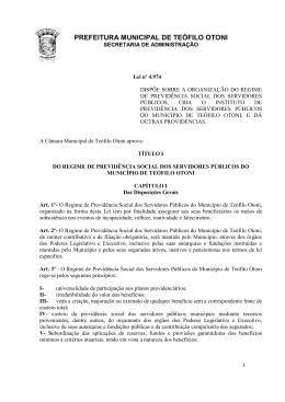 PREFEITURA MUNICIPAL DE TE&Oacute;FILO OTONI