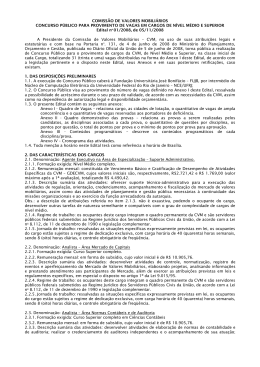 Edital de Abertura - Central de Concursos