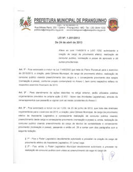 PREFEITURA MUNICIPAL DE PIRANGUINHO
