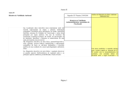 Anexo II P&aacute;gina 1 - Minist&eacute;rio do Meio Ambiente