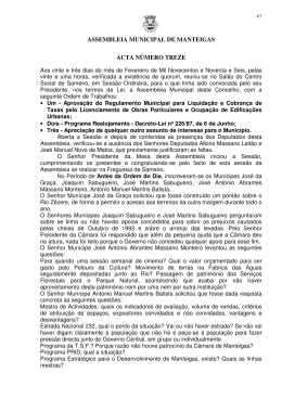 23 de fevereiro de 1996 - Munic&iacute;pio de Manteigas