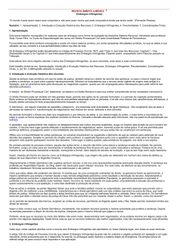 REVISTA &Acirc;MBITO JUR&Iacute;DICO &reg; Embargos infringentes &ldquo;O mundo &eacute;
