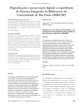 Digitaliza&ccedil;&atilde;o e preserva&ccedil;&atilde;o digital