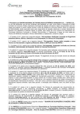 Retifica&ccedil;&atilde;o - PCI Concursos