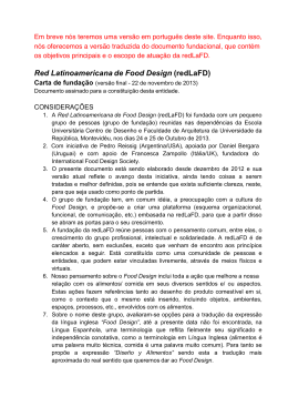 Red Latinoamericana de Food Design (redLaFD)