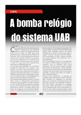 A Bomba Rel&oacute;gio do Sistema UAB &ndash; Profissionais