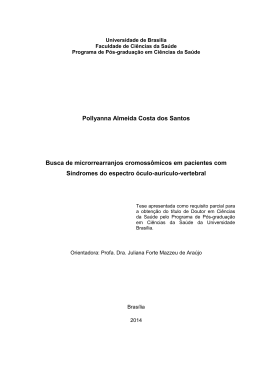 Pollyanna Almeida Costa dos Santos Busca de microrrearranjos