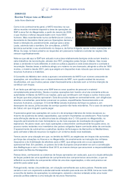 Existem For&ccedil;as para as Miss&otilde;es? - Jornal de Defesa e Rela&ccedil;&otilde;es