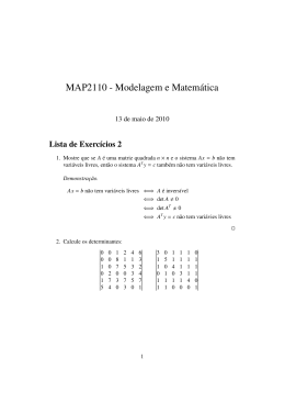 MAP2110 - Modelagem e Matemática - IME-USP