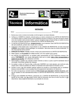 Prova - Faculdade S&atilde;o Judas Tadeu