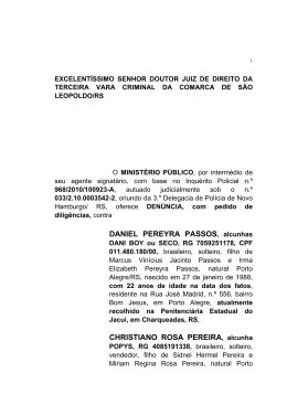 a) DANIEL PEREYRA PASSOS - Ministério Público