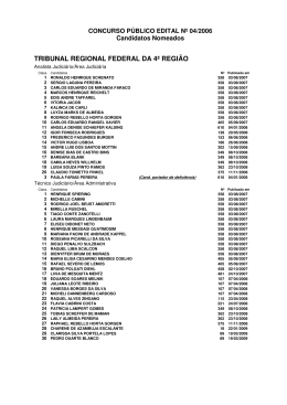 tribunal regional federal da 4&ordf; regi&atilde;o