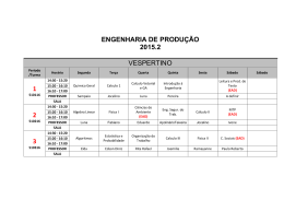 engenharia de produ&ccedil;&atilde;o &ndash; horario 2015.2