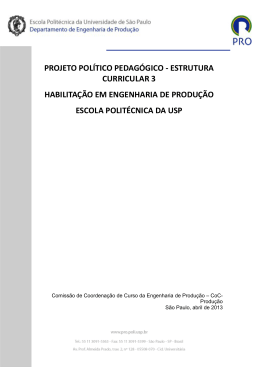 Plano Pol&iacute;tico Pedag&oacute;gico &ndash; Produ&ccedil;&atilde;o - EC3
