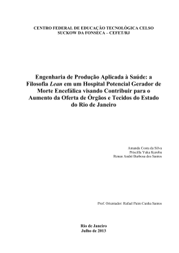 Engenharia de Produção Aplicada à Saúde: a Filosofia - Crea-RJ