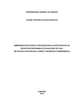 Elaine Cristina da Silva Koehler - Programa de P&oacute;s