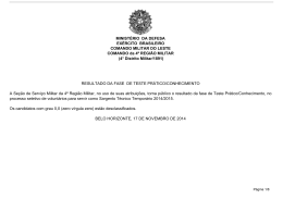 MINIST&Eacute;RIO DA DEFESA EX&Eacute;RCITO BRASILEIRO COMANDO