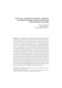 Scale, Scope, and Specialization Effects on Retailers