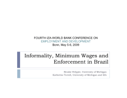 Minimum Wages and Enforcement: New Evidence from Brazil