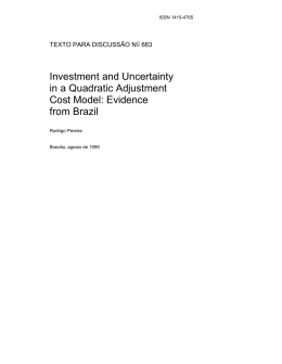 Investment and Uncertainty in a Quadratic Adjustment Cost Model
