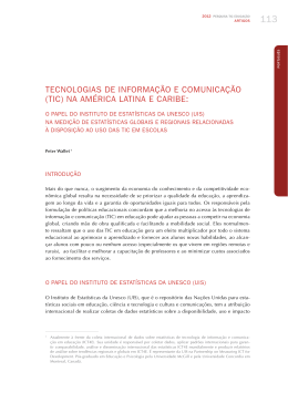 (tic) na américa latina e caribe - Institut de statistique de l`Unesco