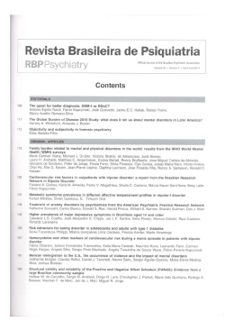 Revista Brasileira de Psiquiatria, v. 35, n. 2, 2013